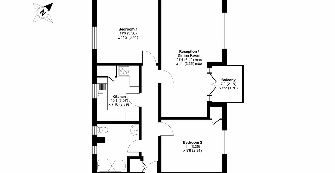 2 bedroom property for sale in London | Robinson Jackson