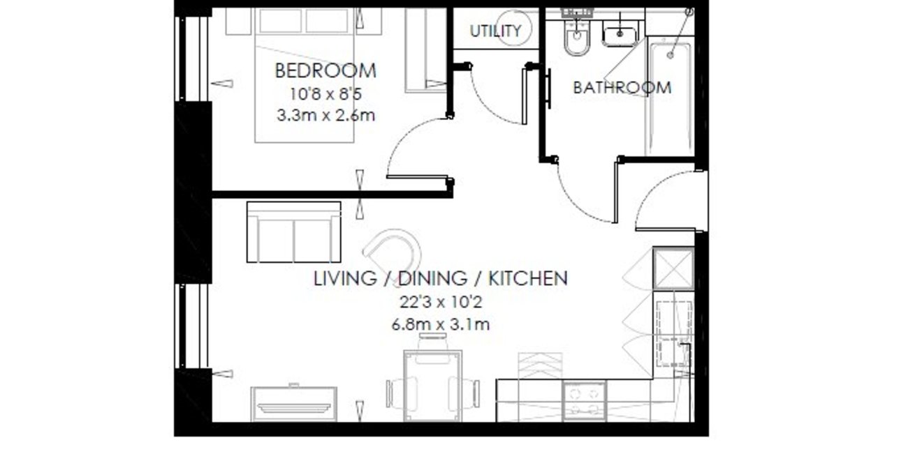 1 bedroom property to rent in Chatham Maritime | Robinson Michael & Jackson