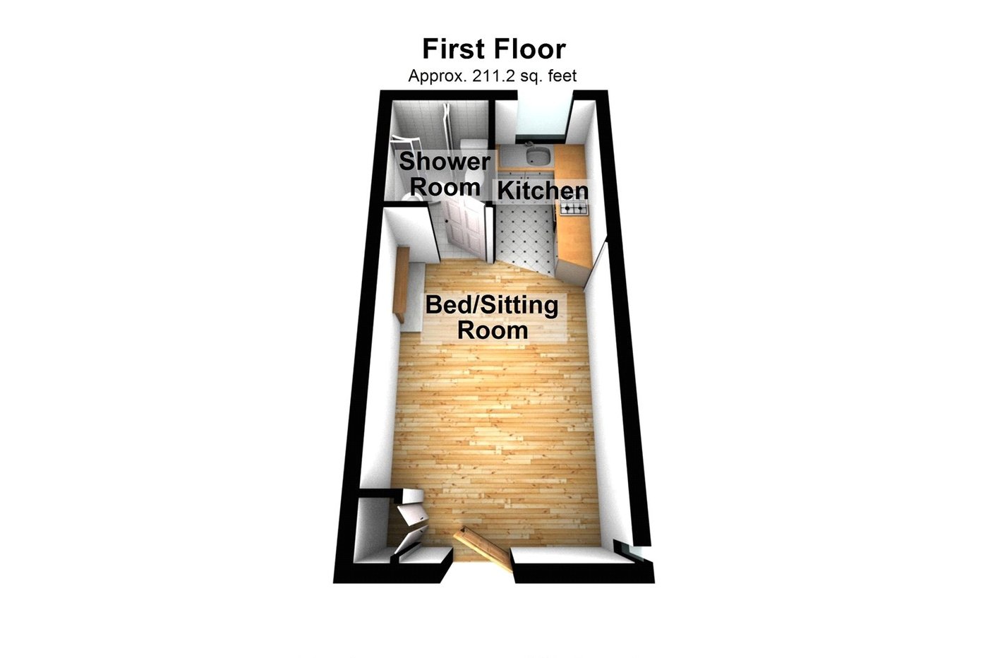 1 bedroom property to rent in Rochester | Robinson Michael & Jackson